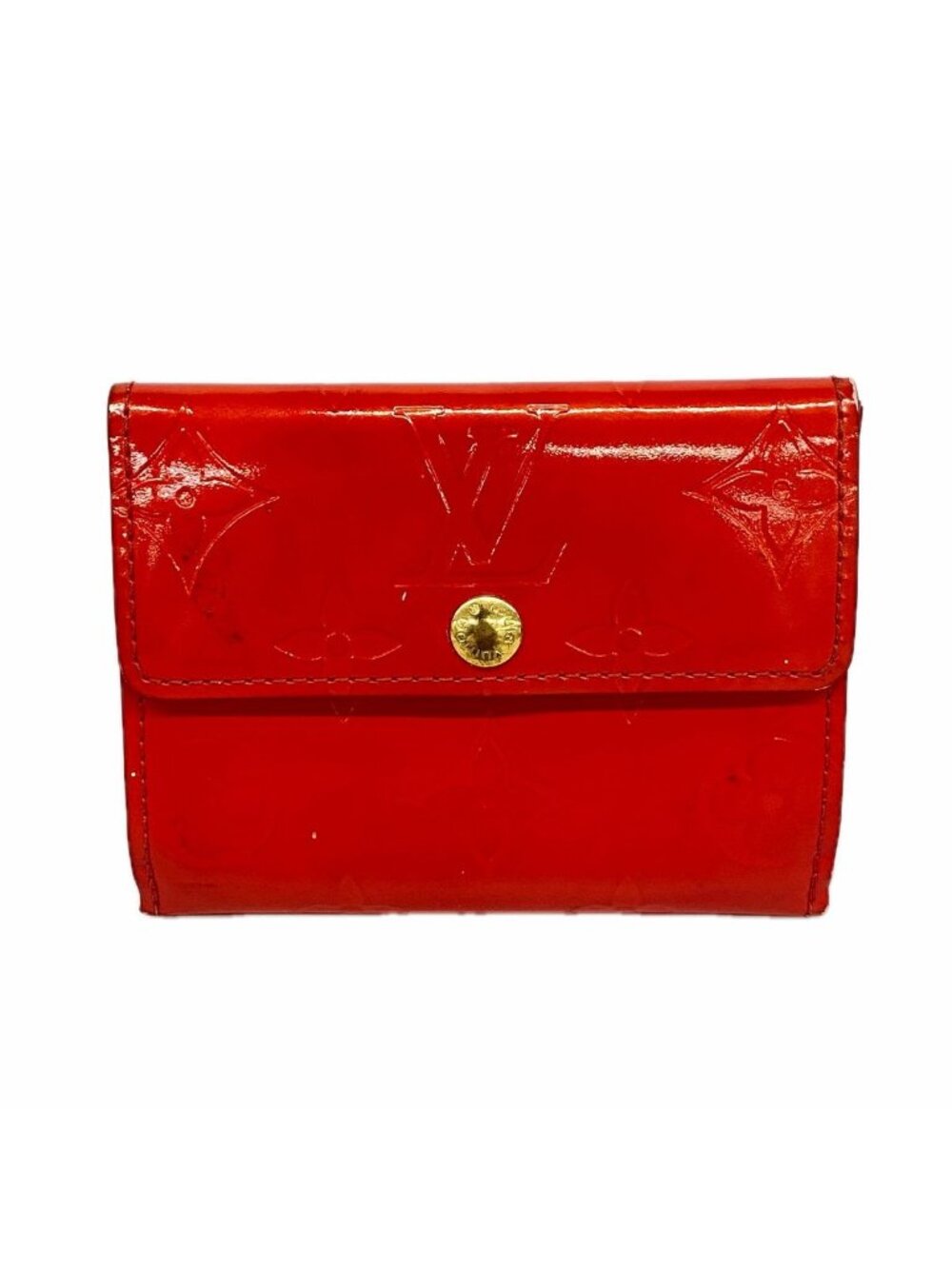 Louis Vuitton Coin Purse Vernis Ludlow Rouge